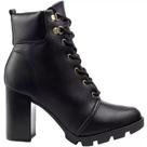 Bota Beira Rio 9074.103 Coturno Tratorado Feminino