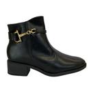 Bota Beira Rio 9087104 Feminino Preto cano baixo