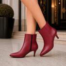 Bota Bico Fino Feminina Salto Fino Cano Curto Bota Bico Fino Feminina Salto Fino Cano Curto