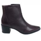 Bota Bico Fino Pegada Couro 280502