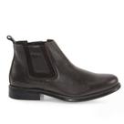 Bota Botina Chelsea Masculina Couro Elástico Moderna Casual