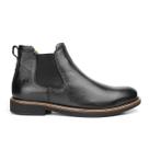 Bota Botina Chelsea Masculina de Couro Cano Curto Preto 104