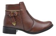 Bota Botina Coturno Feminina Cano Curto Casual Bota Botina Coturno Feminina Cano Curto Casual