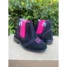Bota Botina Country Preta Rodeio menina Feminino Infantil BOIADEIRA 100%Couro!!!