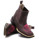 Bota Botina Country Texana Feminina Bico Quadrado CAVALGADA