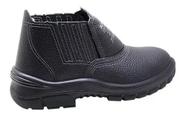 Bota Botina De Segurança Masculino Couro Bico Pvc Original.