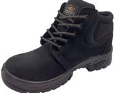 Bota Botina De Segurança Nobuck Bico PVC Preto
