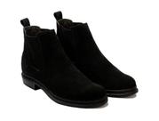 Bota Botina Masculina Country Couro Butina Preta