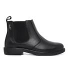 Bota Botina Masculina Estilo Chelsea Couro Palmilha Gel Sola Costurada