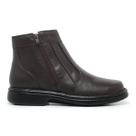 Bota Botina masculina ortopédico anti stress conforto couro