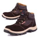 Bota Botina Segurança Epi Bracol Denver Couro Nobuck Pvc Ca