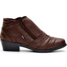 Bota Botina Social Masculina em Couro Marrom