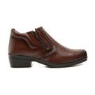 Bota Botina Social Masculina Escamada Cano Baixo 100% Couro Legítimo