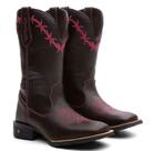 Bota Botina Texana Country Arame Rosa Bota Botina Texana Country Arame Rosa