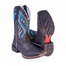 Bota Botina Texana Country Tribal 500 Azul COURO Bota Botina Texana Country Tribal 500 Azul COURO