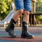 Bota Botina Texana Infantil Masculina Feminina Cara de Boi 24 ao 35