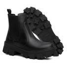 Bota Botinha Coturno Blogueira Tratorado Elástico Cano Curto Chelsea Feminina VK