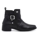 Bota Botinha Coturno Feminino Cano Curto Salto Baixo Com Zíper - sch11400