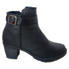 Bota Botinha Feminina Ankle Boots Fivela Cano Baixo Salto Alto Moda Pé Bota Botinha Feminina Ankle Boots Fivela Cano Baixo Salto Alto Moda Pé