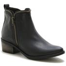 Bota Botinha Feminina Beauty Cano Curto Ziper Bota Botinha Feminina Beauty Cano Curto Ziper