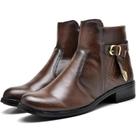 Bota Botinha Feminina Salto Cano Curto Inverno Frio Blogueira Casual Preto Marrom