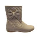 Bota Botinha Infantil Feminina Rosa Menina Pingo De Pé Zíper