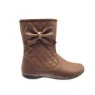 Bota Botinha Infantil Feminina Rosa Menina Pingo De Pé Zíper