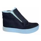 Bota Botinha Inverno Forrada Com Ziper