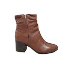 Bota Bottero 346907 Feminina Couro Cano Curto 6cm Cor:ConhaqueTamanho:39Genero:Feminino
