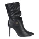 Bota Bottero 378201 Couro Slouchy Salto Alto Fino Feminino