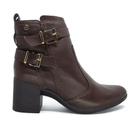 Bota Bottero Cano Curto Salto Médio Couro 346915 Marrom