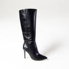 Bota Bottero Cano Longo Couro Salto Alto 378203 Preto
