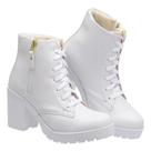Bota branca feminina