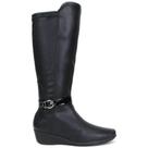 Bota Cano Alto Anabela Piccadilly 143220 Feminina