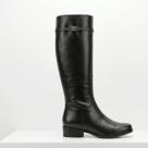 Bota Cano Alto Feminina Bottero Couro - Preto