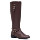 Bota Cano Alto Feminina Com Zíper Gmm Shoes 11080 Bota Cano Alto Feminina Com Zíper Gmm Shoes 11080