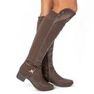 Bota Cano alto marrom N38