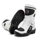 Bota Cano Alto Profissional Motociclismo Couro Legitimo Você 9cm mais alto