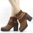 Bota Cano Baixo Fivela Detalhe Bota Cano Baixo Fivela Detalhe