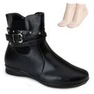 Bota Cano Baixo Flat Pink Moon e Meia MC23-71083 Bota Cano Baixo Flat Pink Moon e Meia MC23-71083