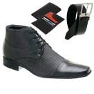 Bota Cano Baixo Masculino Social Modelo Nobre Acabamento Fino Moderno Macio e Confortável