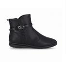 Bota Cano Curto Anabela Baixo Piccadilly 261035 Feminina - Preta