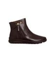 Bota Cano Curto Comfortflex Forrada Ziper Marrom Bota Cano Curto Comfortflex Forrada Ziper Marrom