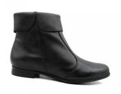 Bota Cano Curto de Couro Via Paula 14055 Salto Baixo
