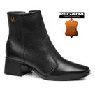 Bota Cano Curto Em Couro Pegada 282301 Feminino