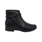 Bota Cano Curto Feminina Casual Com Zíper Confortável Dakota Da923