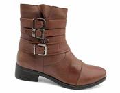Bota Cano Curto Feminina Chamonix Couro 22332 Terra Bota Cano Curto Feminina Chamonix Couro 22332 Terra