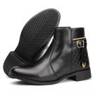 Bota Cano Curto Feminina Com Zipper 33ao40