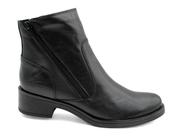 Bota Cano Curto Feminina de Couro Via Paula 4096 Fecho Duplo Bota Cano Curto Feminina de Couro Via Paula 4096 Fecho Duplo