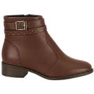 Bota Cano Curto Feminina Modare Clássica Fivela